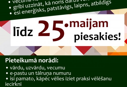 Iespēja pieteikties praksei pašvaldību vēlēšanu iecirkņos