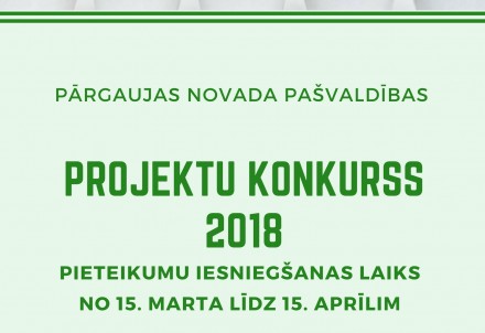 Pārgaujas novada pašvaldības projektu konkurss