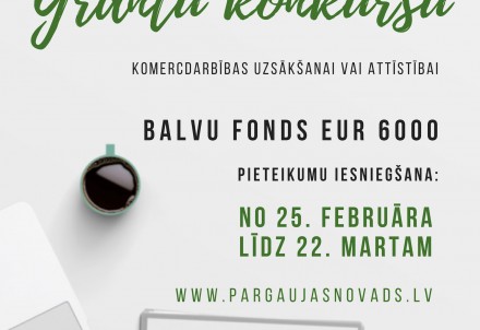 Pārgaujas novada pašvaldība izsludina grantu konkursu