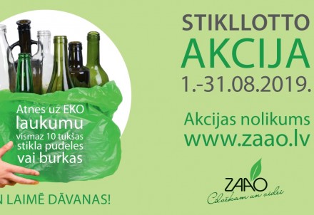 Stikla iepakojuma vākšanas akcija “Stikllotto”