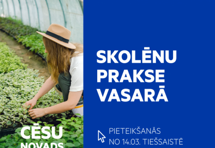 [Pieteikšanās beigusies] No 14.marta pieteikšanās skolēnu vasaras darbiem