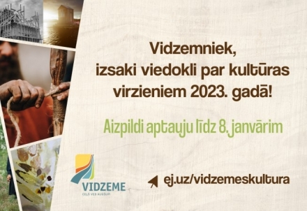 Vidzemnieki aicināti balsot par Vidzemes kultūras prioritātēm 2023.gadā