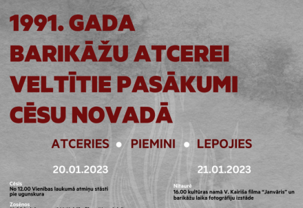 1991.gada barikāžu atcerei veltītie pasākumi Cēsu novadā