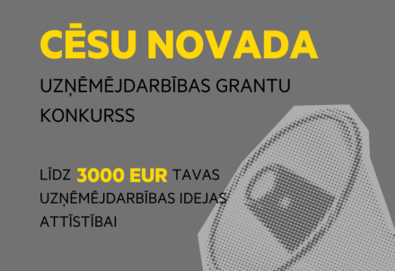 Izsludināts Cēsu novada pašvaldības uzņēmējdarbības ideju grantu konkurss