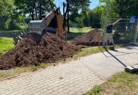 Sākta siltumtrases pārbūve Stalbes ciemā