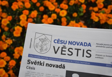 Iznācis kārtējais ikmēneša izdevums "Cēsu Novada Vēstis"