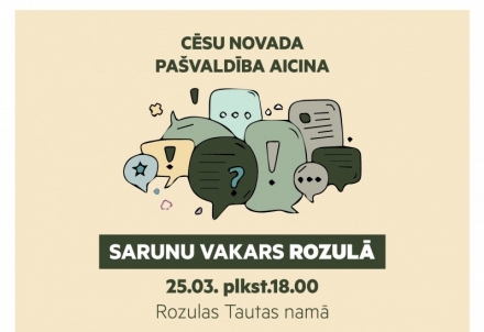 Sarunu vakars ar pašvaldības vadību Rozulā