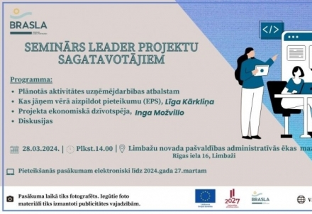 Seminārs LEADER projektu sagatavotājiem