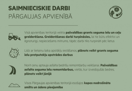 Saimnieciskie darbi Pārgaujas apvienībā