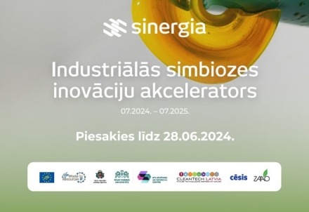 Sākusies pieteikšanās dalība "SINERGIA: industriālās simbiozes inovāciju akceleratorā"