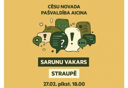 Pašvaldības vadības sarunu vakars ar Straupes pagasta iedzīvotājiem